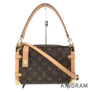Louis Vuitton Monogram Leather Brown Side Trunk Shoulder Bag